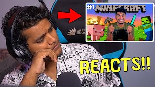 Reacting to My First Time Playing Minecraft [upl. by Ardnahs]