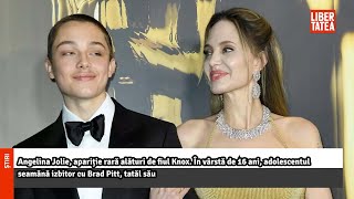 Angelina Jolie apariție rară alături de fiul Knox În vârstă de 16 ani adolescentulLibertatea [upl. by Elaynad895]