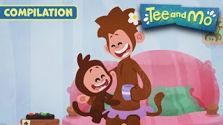 Baby Tee  Tee and Mo 🐒 COMPILATION 🙈 12 MINUTES [upl. by Nosila322]