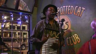 Washboard Chaz Blues Trio at the Spotted Cat in New Orleans [upl. by Serilda]