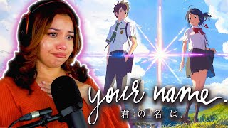 YOUR NAME 2016 FIRST TIME WATCHING THIS MOVIE WAS SO BEAUTIFUL ACTRESS REACTS [upl. by Laurinda]