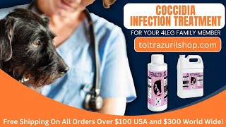 Toltrazuril 5 parasite detox medication for puppiesdogs  Diarrhea relief for puppies and dogs [upl. by Marozik95]