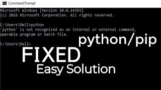 Python is Not Recognized as an Internal or External Command  Easy Solution  Fixed by Code Band [upl. by Anole]