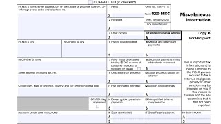 IRS Form 1099MISC walkthrough Miscellaneous Information [upl. by Oliviero]