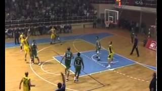 Dardan Berisha  Trepca vs BC Peja 7481 29 points 14102012 [upl. by Yelnoc925]