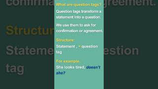 Question tags can help you sound more natural  english englishlanguage englishgrammar [upl. by Arielle]