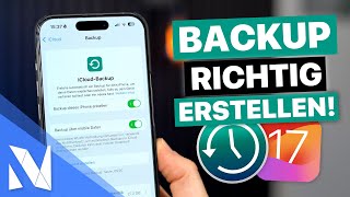 iPhone Backup erstellen iCloud Finder iTunes mit iOS 17 2024  NilsHendrik Welk [upl. by Edurtreg]