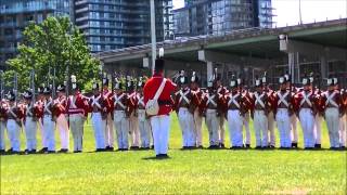 Manual of Arms and Musket Firing Fort York Simcoe Day 2015 [upl. by Llerahc49]