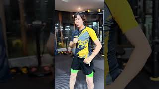 Sao mà đỡ được TracyHuynhOfficial viral Shortvideo kungfu trending training action funny [upl. by Salohcin]