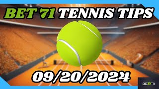 Tennis Picks and Predictions 92024 [upl. by Eisdnil]