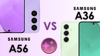 Samsung Galaxy A56 VS A36 Ultimate Comparision samsung samsunggalaxy comparision evolution me [upl. by Mittel31]