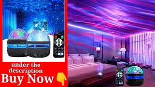 LED Night Light Galaxy Projector DC 5V USB RGB Colorful Remote Control Rotating for Home Room Decor [upl. by Ivets]