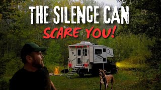 Scaring Myself A Creepy Night Truck Camping [upl. by Thgirw]