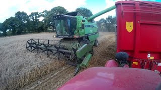 Moisson blé 2017  Deutz M 3610  MF GoPro [upl. by Noli3]