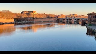 January Sunday walk in Toulouse France [upl. by Sekofski26]