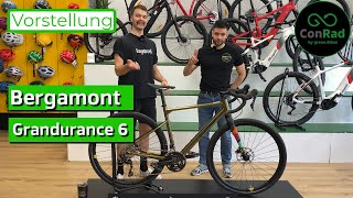 Bergamont Grandurance 6 Gravelbike Ausführliches Review ConRad 2022 [upl. by Mathis875]