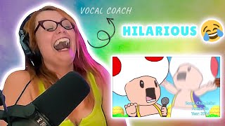 VOCAL COACH Reacts to Toad Sings Chandelier [upl. by Dougall267]