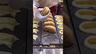 【たい焼き実演】行列が出来る街のたい焼き屋さん♪横浜くりこ庵 [upl. by Kelwen]