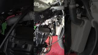 Tes kipas radiator Ninja 250 fi ninja250fi kawasaki [upl. by Eat539]