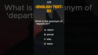 English Test  B1B2 intermediate english learnenglish testy shorts quiz vocabulary [upl. by Tare359]