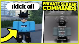 ALL PRIVATE SERVER COMMANDS IN ERLC Emergency Response Liberty County [upl. by Ilowell]