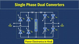 Single Phase Dual Converter  AC to DC Converter  Controlled Rectifier in Hindi [upl. by Haiacim]