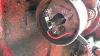 How to install electronic ignition and adjust timing on Farmall Super A [upl. by Eita120]