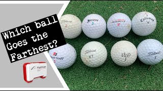 Which golf ball goes the farthest Test using Flightscope Mevo [upl. by Anil]