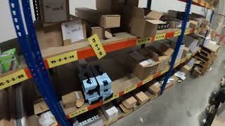 POV Day in the life 2 Ton reach truck operator Accessory order picking alone [upl. by Ailaro]