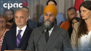 Jagmeet Singh faces the press after ending LiberalNDP confidence deal – September 5 2024 [upl. by Tarkany]