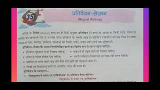 Hindi Class 8th Prativedan Lekhan Prakriya Report Writing [upl. by Suivatra]