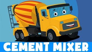 Cement Mixer Truck  Formation Video For Kids And Babies [upl. by Notac]