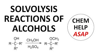 solvolysis reactions of alcohols [upl. by Brittni]