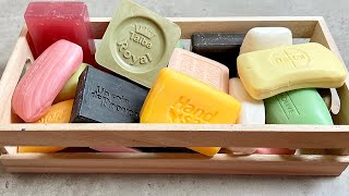 Seife schneiden ASMR soap cutting Satisfying video Мыло АСМР 🖤💛 [upl. by Lasorella]