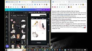 How to make a Collective Sticker Set on Canva [upl. by Ahsika]