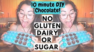 How to make CHOCOLATE  GF  DF  V  Sugar Free [upl. by Lamrert]