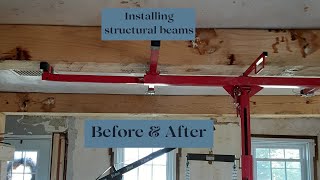 Transform Your Space Easy Steps to Installing a Load Bearing Beam [upl. by Notsyrb]