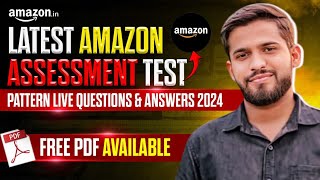 Amazon Assessment Test 2024 Latest Questions amp Answers  Free PDF Download [upl. by Haleelahk]