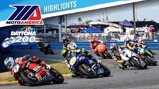 2023 MotoAmerica Daytona 200  HIGHLIGHTS [upl. by Anilegnave410]