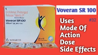 Voveran SR 100 Tablet  Uses  Side Effects  Dose voveransr100 diclofenac severepain [upl. by Nalliuq]