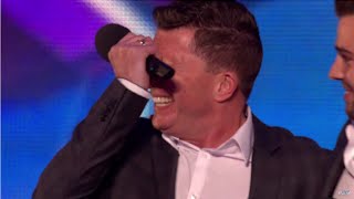 Dad breaks in Tears Britains got talent 2015 [upl. by Inohtna922]