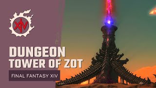 FFXIV Endwalkers First Dungeon  The Tower of Zot  Paladin Tank Gameplay  Final Fantasy XIV [upl. by Zed]