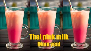 Thai pink milk  Nom Yen  นมเย็น [upl. by Diantha407]