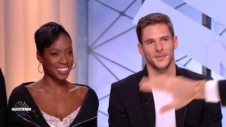 Gabriella Papadakis Guillaume Cizeron Vanessa James and Morgan Ciprès on Quotidien 20180327 [upl. by Olfe]