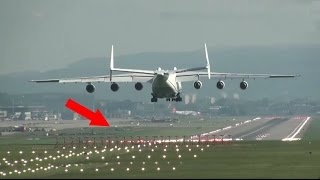 ✈ Antonov225 MRIYA was 😓 the AMAZING BIGGEST Plane on Earth landing at Zurich Kloten Airport  ZRH [upl. by Dragelin]