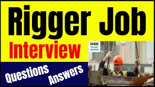 Rigger Interview Questions amp Answers in Hindi  Rigger Interview  Rigger Job QA  HSE STUDY GUIDE [upl. by Jania]