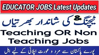 Educators Jobs Updates  Teaching Jobs  Male amp Female  Latest Update 2024 [upl. by Ute610]