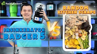 InSinkErator Badger 5 12HP Garbage Disposal Performance Review Scrap Mix Test [upl. by Leirej]