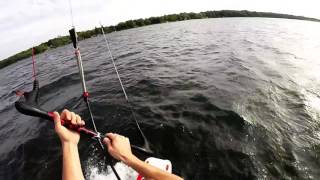 Kiteboard 2015 Kempenfelt Bay  Drift Launch Fail [upl. by Komarek79]