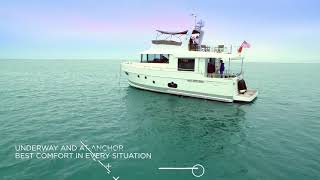 WAVELESS stab 25 on Beneteau trawler 50 [upl. by Alanson952]